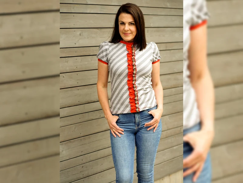 Hamburger Liebe Baumwolljersey Ahoy Nautic Stripes hellgrau-mittelgrau