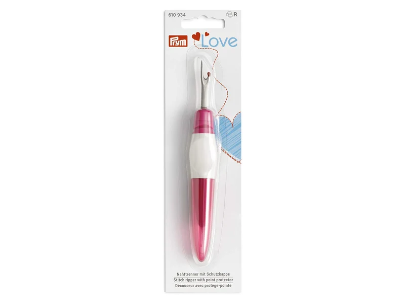 Prym Love 610934 Ergonomics Nahttrenner fuchsia groß mit Schutzkappe