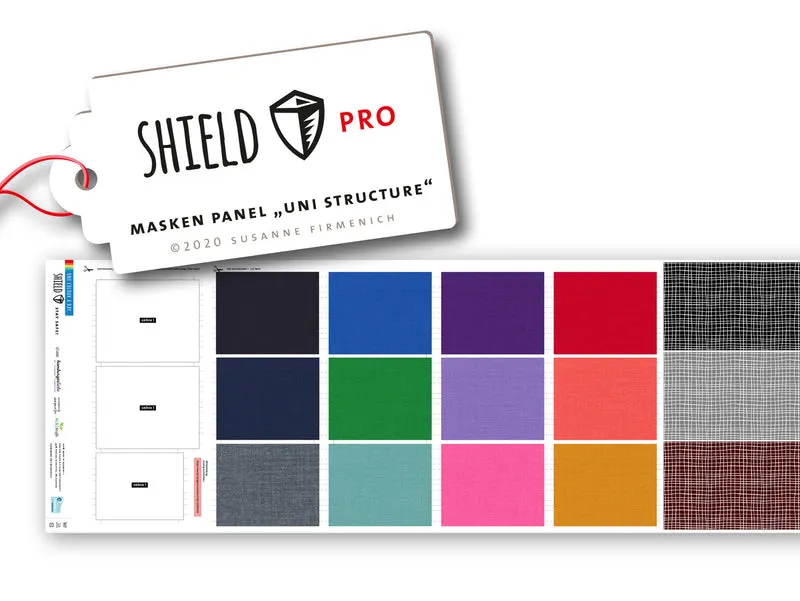 Albstoffe SHIELD Pro Masken Panel Uni Structure One Color a Day (eckig) 50cm