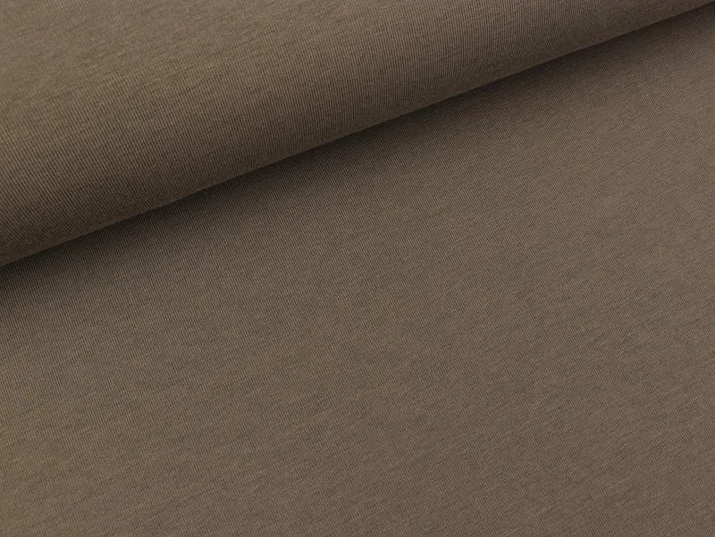 Bambus Jersey taupe uni