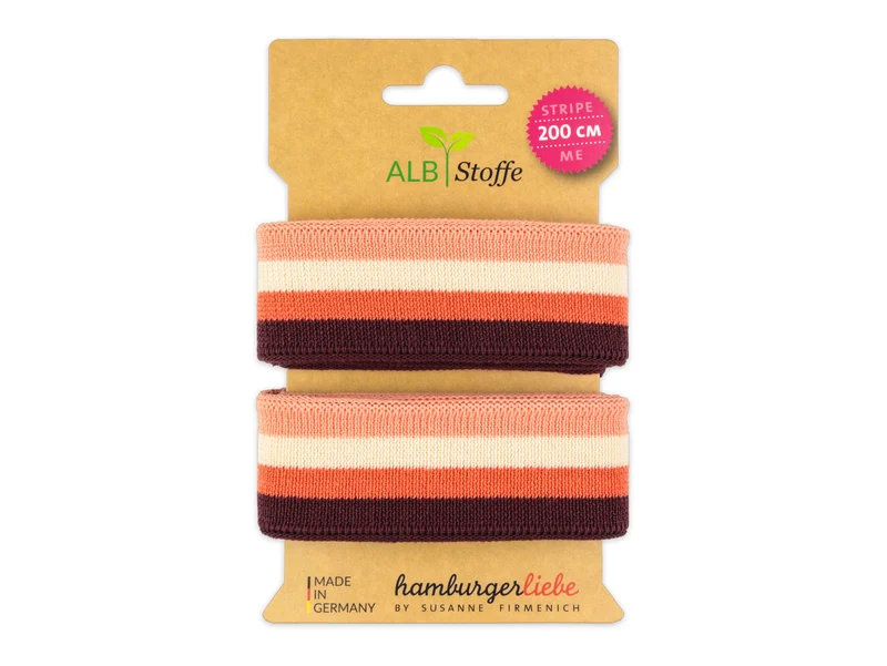 Stripe Me College Sweet Home Band nude-meringa-papaia-bordeaux