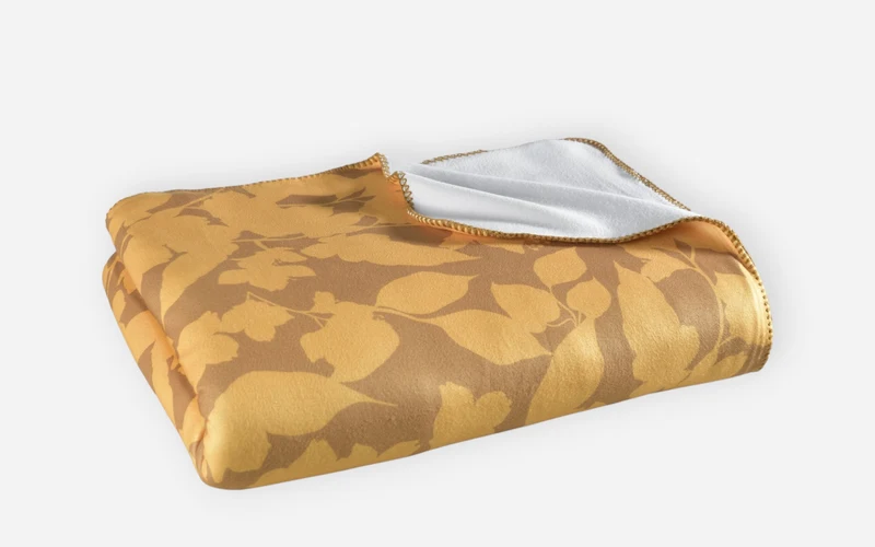 Polarfleece Decke, gelb, 150 x 200 cm