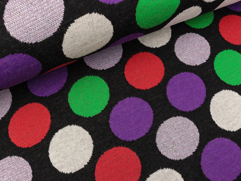 Hamburger Liebe 6 Farb-Jacquardjersey Shine Spot on schwarz-verde erba-flamme-glicine-violaceo-winterweiß-silber