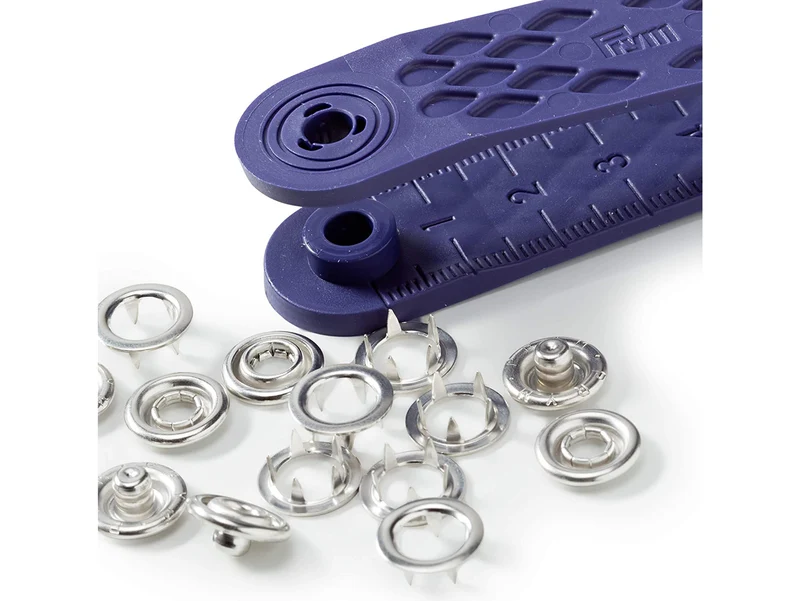 Prym 390107 Nähfrei Druckknöpfe Set mit Ring 10mm 10 Stück