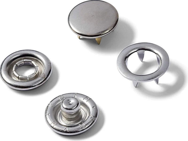 Prym 390104 Nähfrei Druckknöpfe mit glatter Kappe 10mm Nachfüllpackung 20 Stück