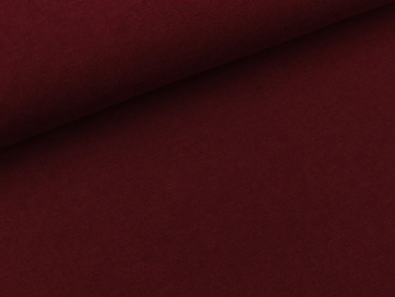 Bambus Jersey bordeaux uni