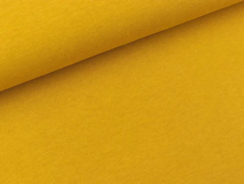 Bambus Jersey goldgelb uni
