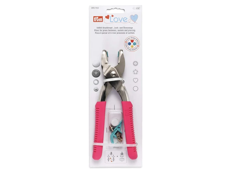 Prym Love 390902 Variozange für Druckknöpfe mit Werkzeug-Set