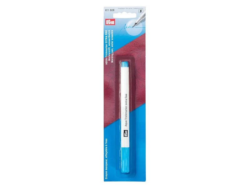 Prym 611808 Trick Marker Aqua wasserlöslich extra fein 1 Stück