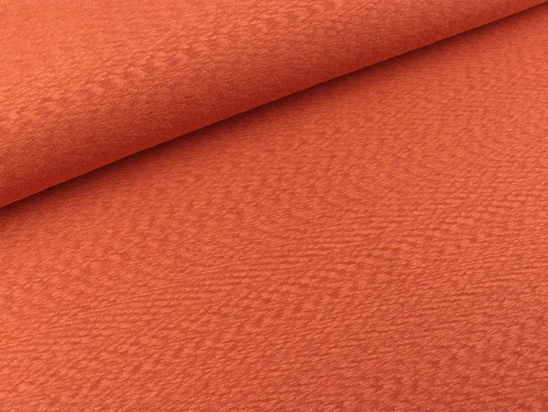 Jacquardjersey Prag Sluboptik terracotta meliert