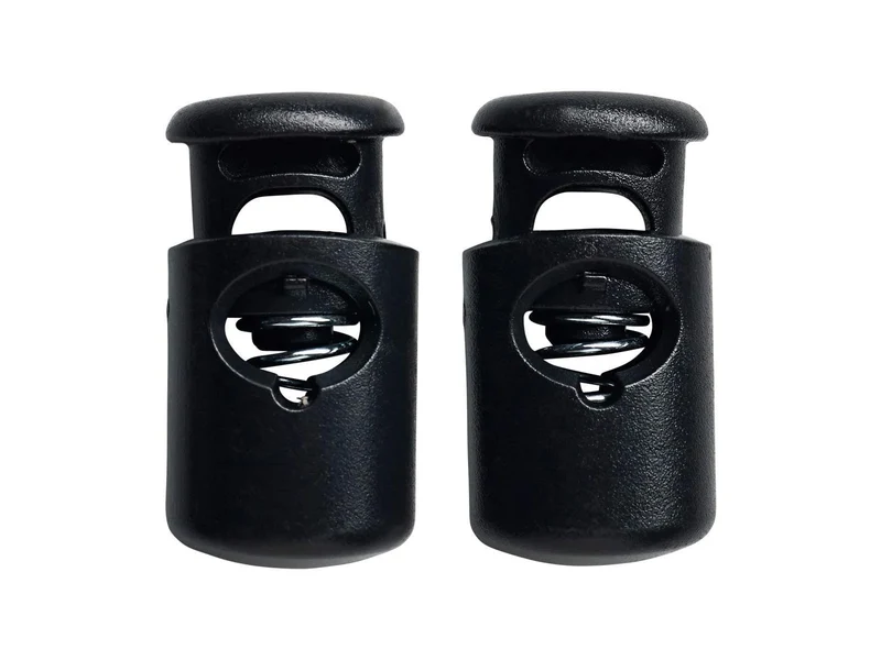Prym 416655 Kordelstopper 1-Loch Kunststoff schwarz 2 Stück