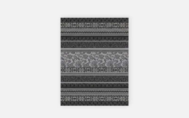 Wohndecke Basic soft, Ornament anthrazit, 150 x 200 cm Basic Soft
