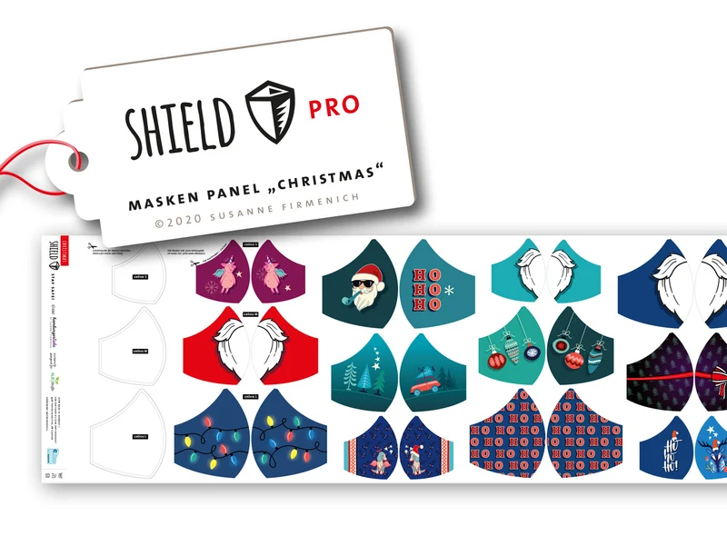 Albstoffe SHIELD Pro Masken Panel CHRISTMAS (rund) 50cm