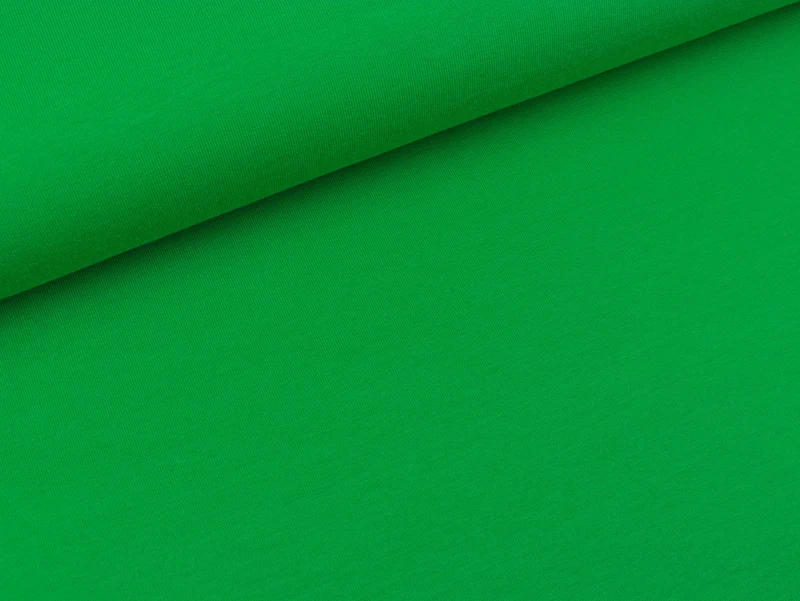 Bio-Single-Jersey verde erba uni