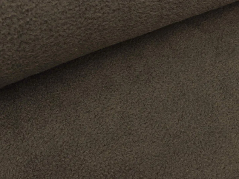 Reststück 15cm - Polarfleece khaki uni