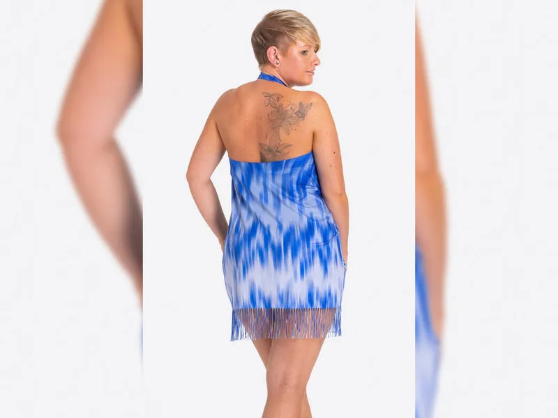 Hamburger Liebe Fringe Me Aqua mit Fransenborte