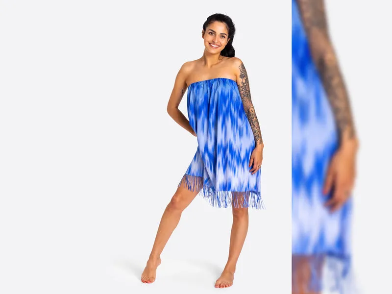 Hamburger Liebe Fringe Me Aqua mit Fransenborte