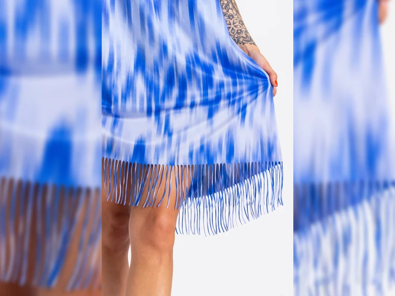 Hamburger Liebe Fringe Me Aqua mit Fransenborte