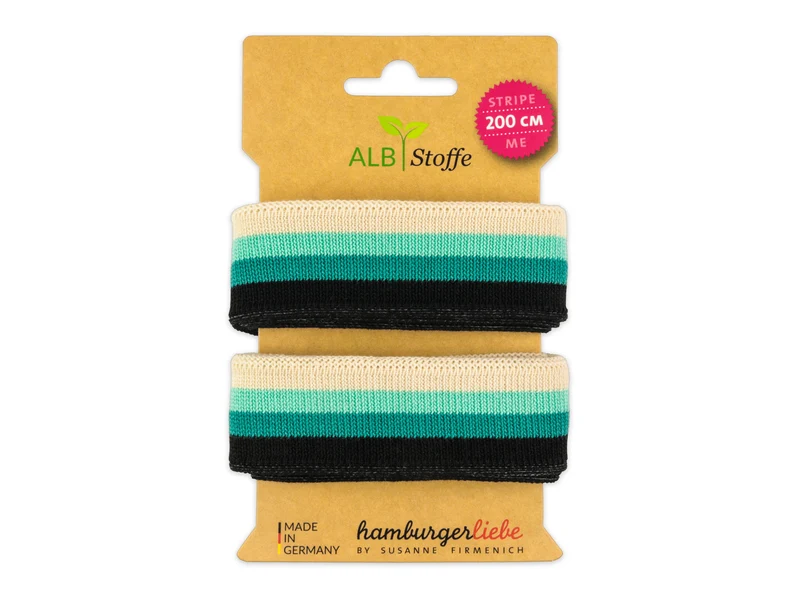 Stripe Me College Sakura Band meringa-verdino-caraibi-schwarz