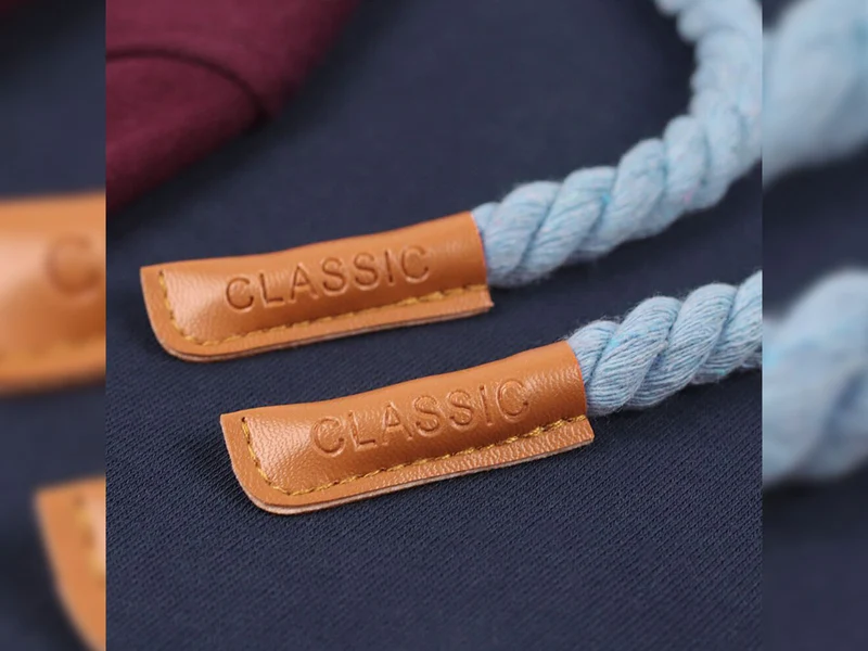 Kunstleder Kordelenden Classic braun 2 Stück