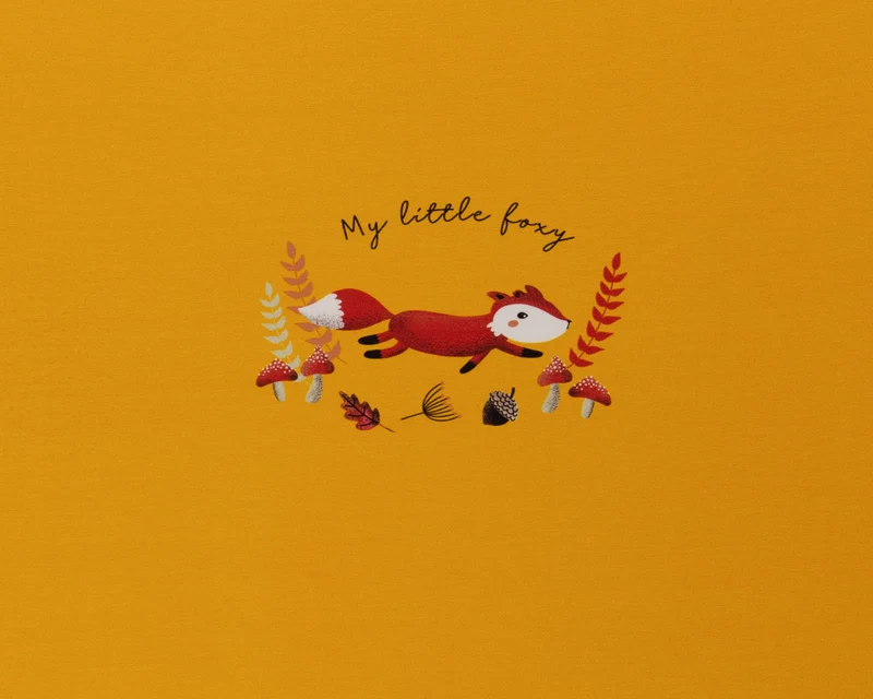 Baumwolljersey My little Foxy by Christiane Zielinski Panel 65cm