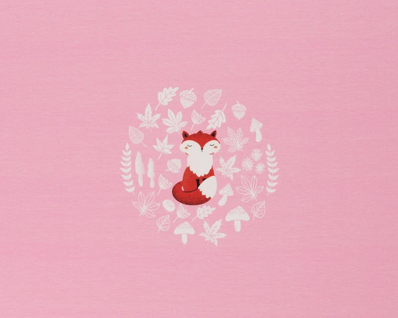 Baumwolljersey My little Foxy Wachsamer Fuchs by Christiane Zielinski Panel 65cm