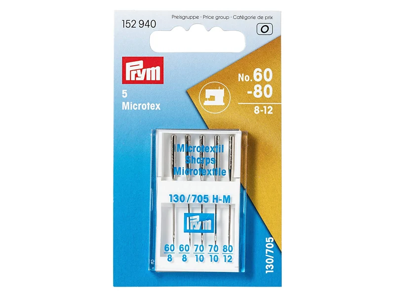 Prym 152940 Nähmaschinen Microtex Nadel 60-80