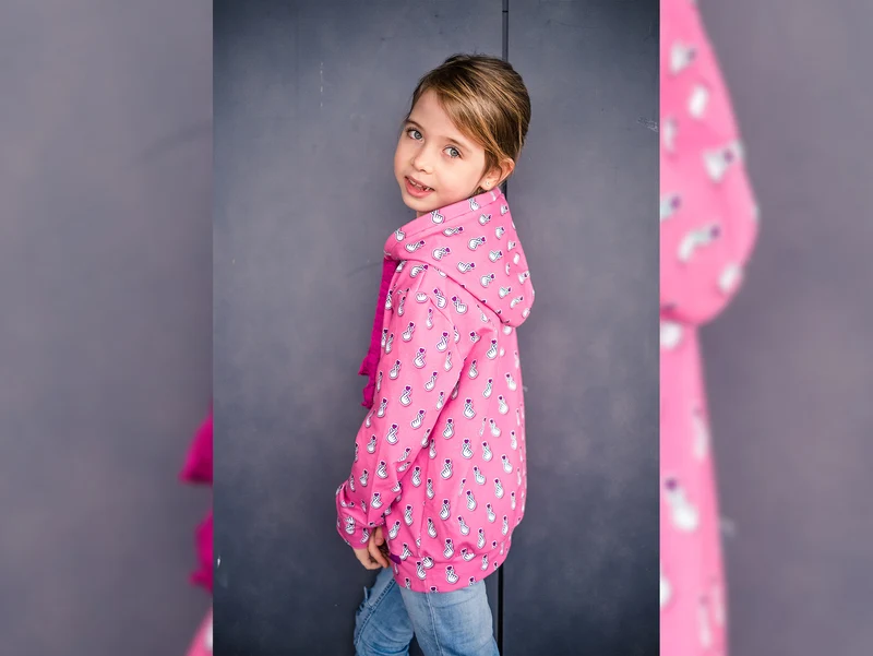 Hamburger Liebe Baumwolljersey Sakura Baby Hearts rosa scuro