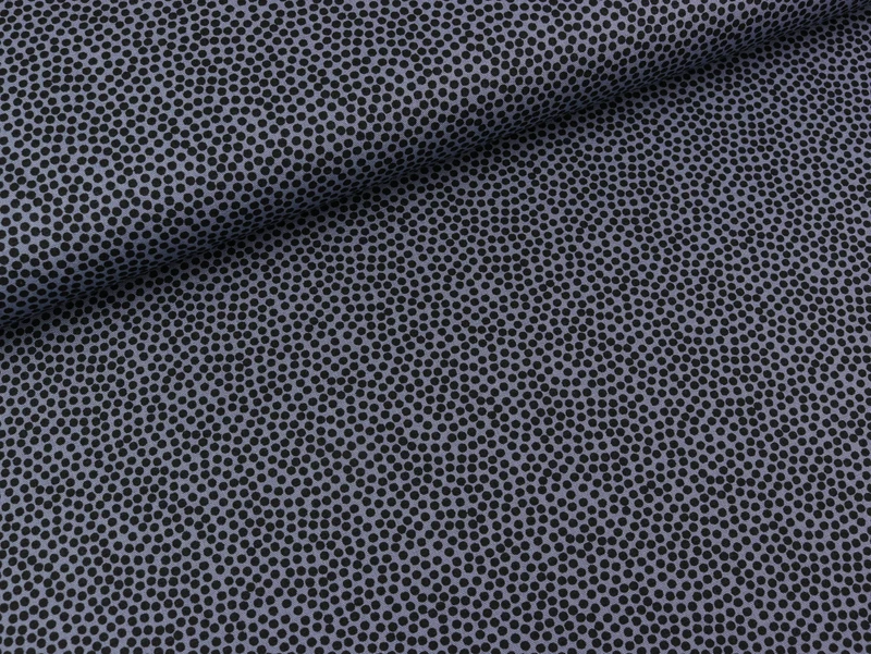 Baumwoll Webware Dotty Minipünktchen schwarz-dunkelgrau