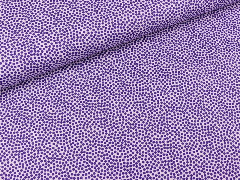 Baumwoll Webware Dotty Minipünktchen lila-flieder
