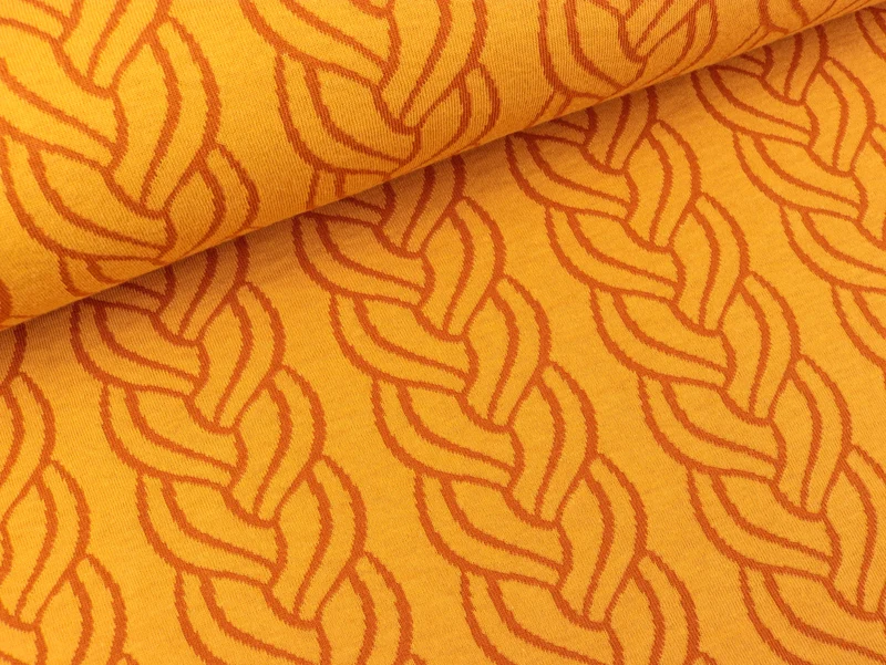 Hamburger Liebe Jacquard Sweet Home Plait Doubleface curry-nepal