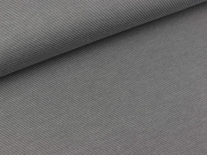 Reststück 15cm - Leichter Jacquard Jersey Pisa grau