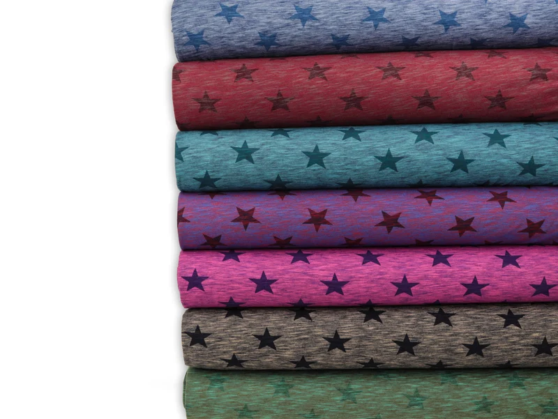 Jersey Nadine Sterne grün-mint meliert