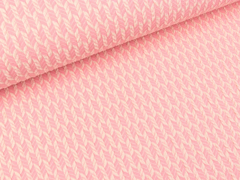 Reststück 19cm - Hamburger Liebe Wanderlust Grain Knit meringa-rosa scuro