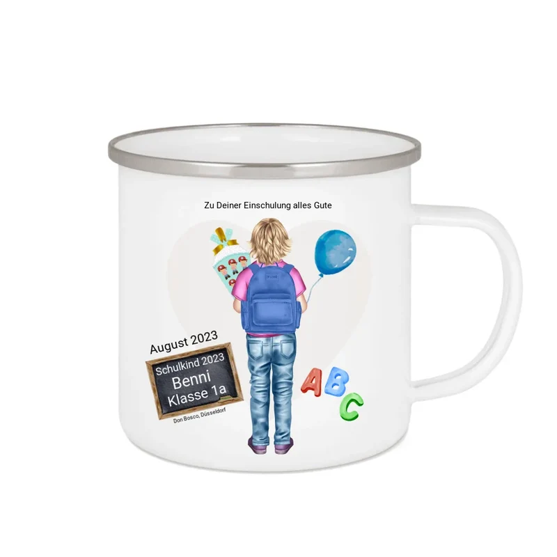Personalisiertes Einschulungsgeschenk mit Namen & Text