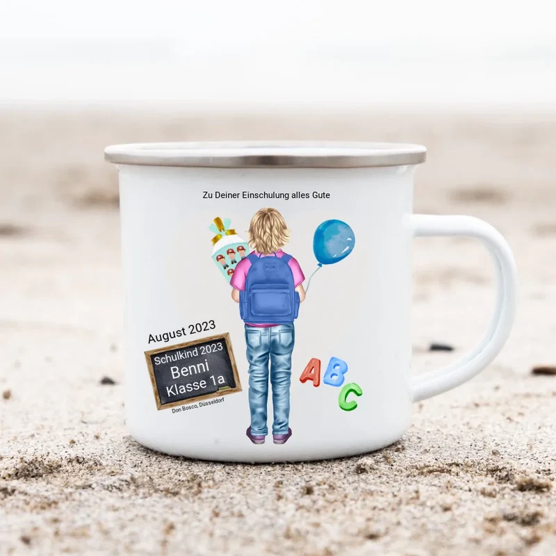 Personalisiertes Einschulungsgeschenk mit Namen & Text
