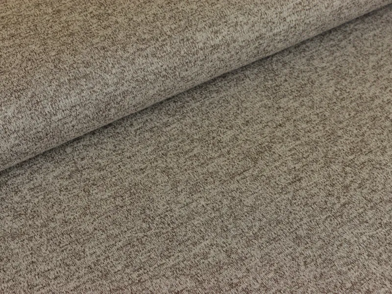 Reststück 50cm - Strickstoff Liese braun meliert