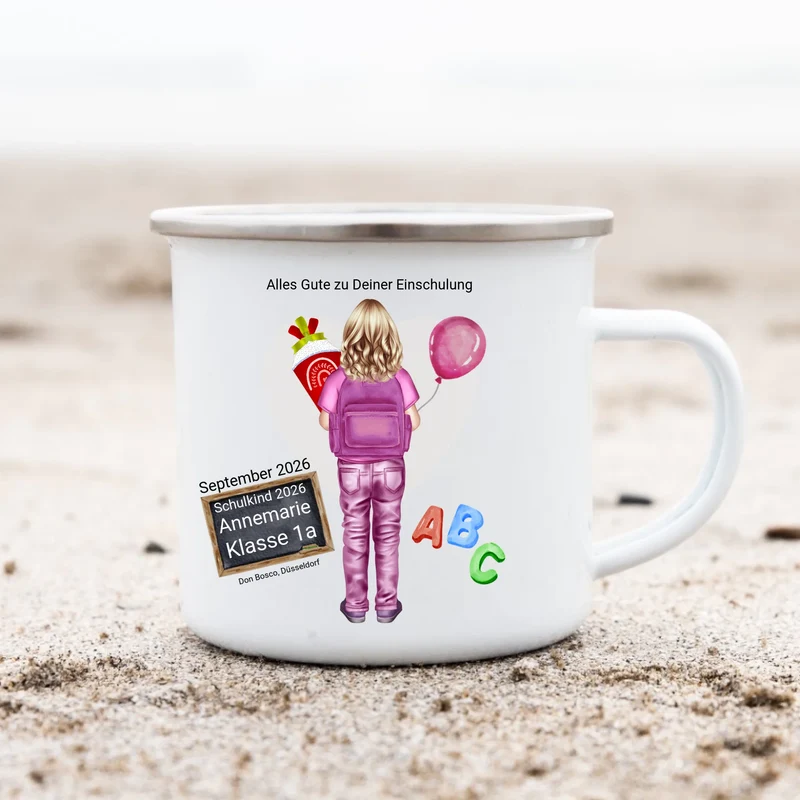 Personalisiertes Einschulungsgeschenk mit Namen & Text