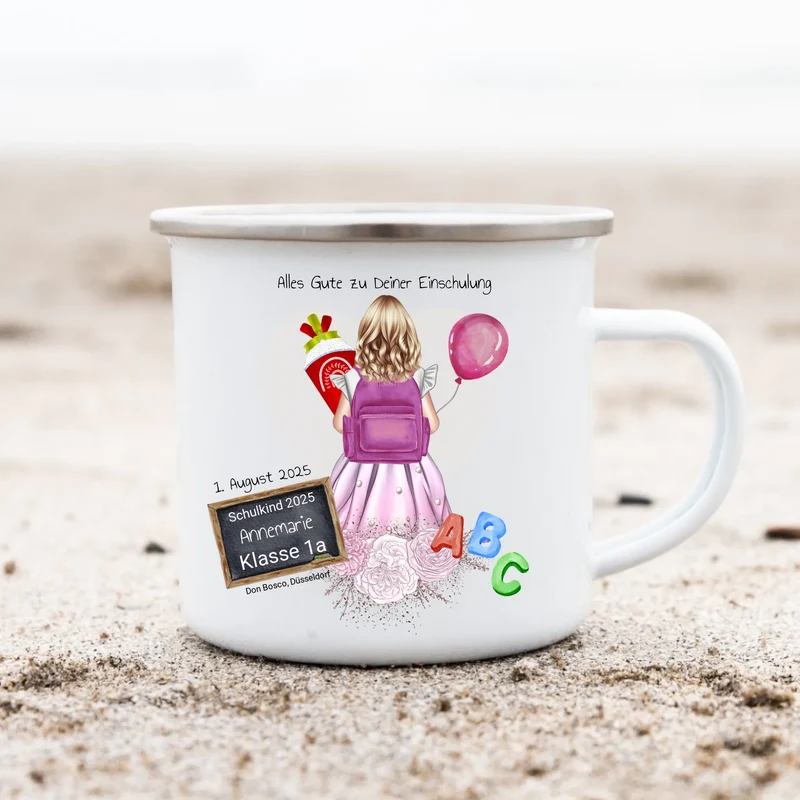 Personalisiertes Einschulungsgeschenk mit Namen & Text