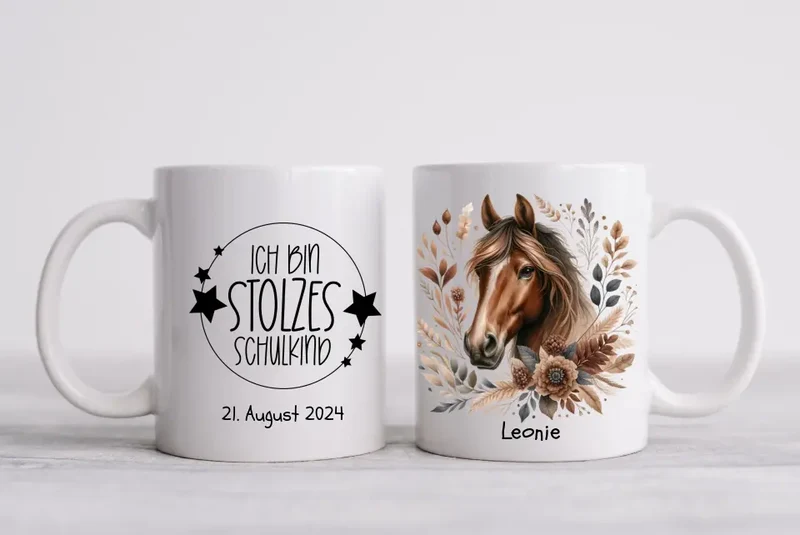 Personalisiertes Geschenk zur Einschulung mit Namen & Text