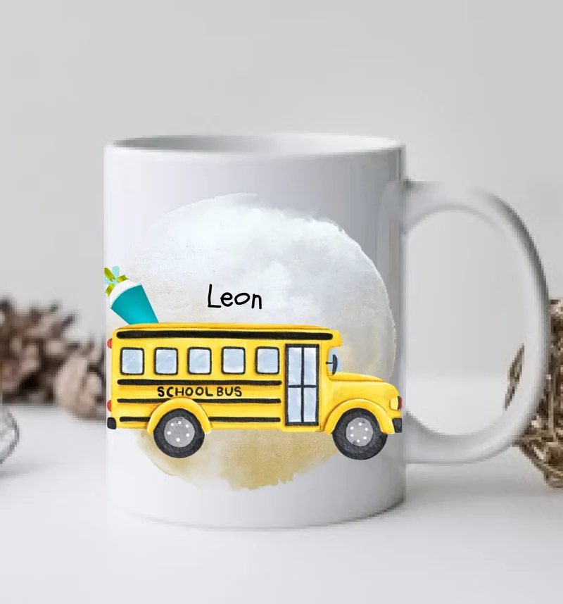 Geschenk zur Einschulung - Kindertasse mit Namen