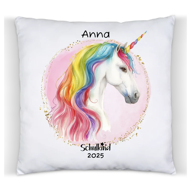 Geschenk zur Einschulung - Kissen mit Namen
