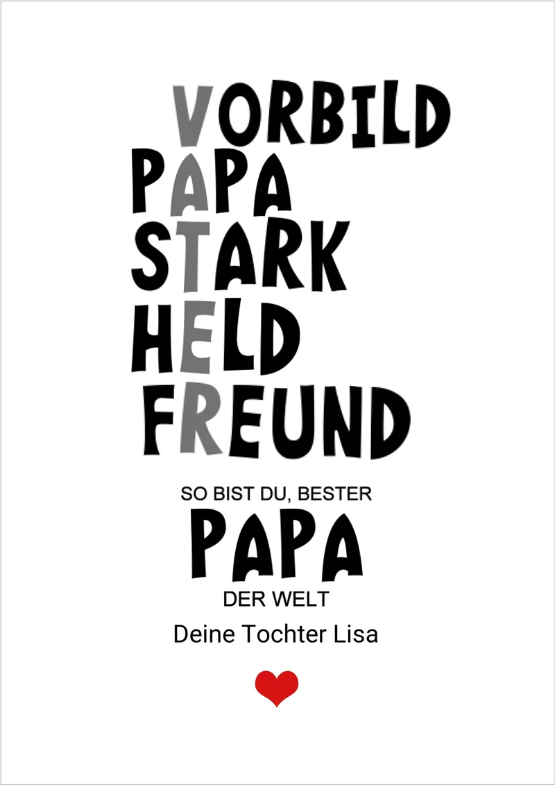 Personalisiertes Geschenk "Definition Vater" | Bild Geburtstagsgeschenk Vatertagsgeschenk - Zeitraum-Kunstdrucke