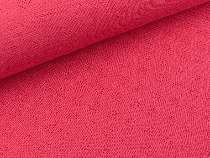 Reststück 68cm - Hamburger Liebe Weekender Hearts Loch Strick azalea