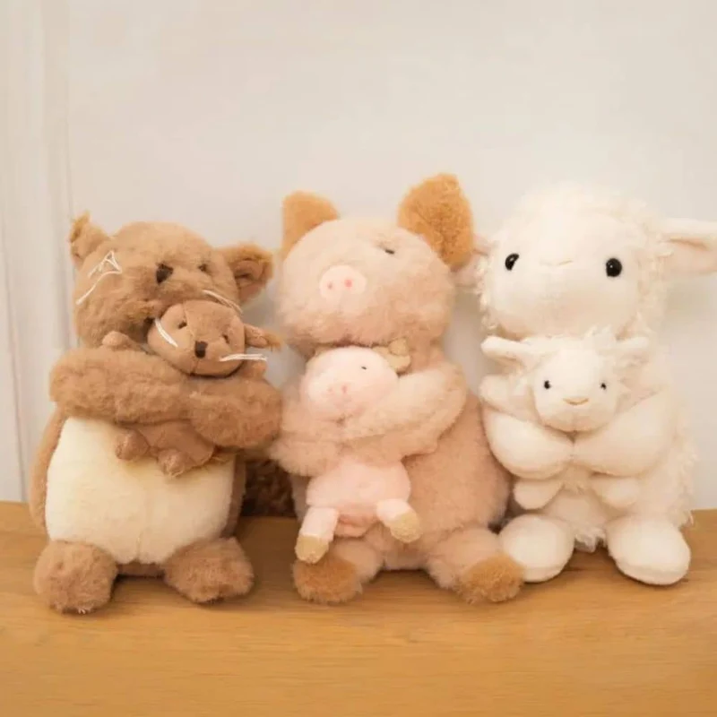 Kuscheltier Schaf mit Baby (16 cm)