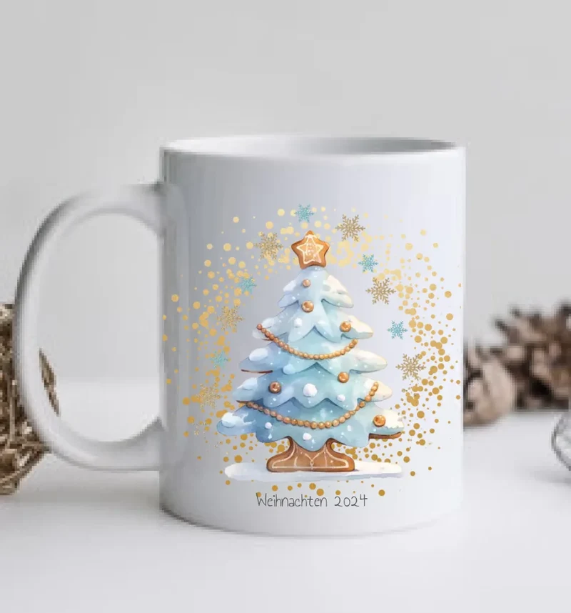 Geschenk Nikolaus, Weihnachten personalisiert - Kindertasse, Kinderbecher, Kinderteller - Nikolaustasse, Weihnachtstasse - mit Name