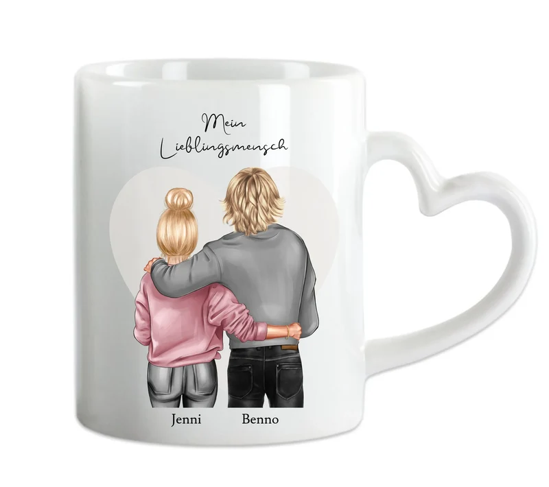 Personalisierte Tasse, Valentinstag Geschenk, Lieblingsmensch Partnerschaft Geschenk Tasse, Geschenk Freund, Freundin, Partner