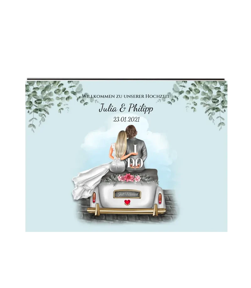 Willkommensposter Hochzeit | Willkommensschild Hochzeit personalisiert mit Namen Datum | Empfang Schild Hochzeit