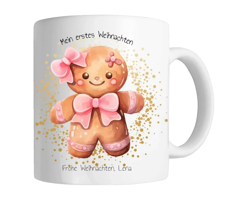 Geschenk Nikolaus, Weihnachten personalisiert - Kindertasse, Kinderbecher, Kinderteller - Nikolaustasse, Weihnachtstasse - mit Name