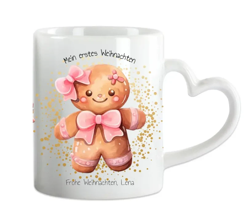Geschenk Nikolaus, Weihnachten personalisiert - Kindertasse, Kinderbecher, Kinderteller - Nikolaustasse, Weihnachtstasse - mit Name